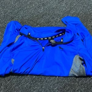 pink exercise compression sweatshirt